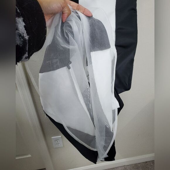 Jessica McClintock Girls Black and White Sleeveless Dress - Picture 7 of 16